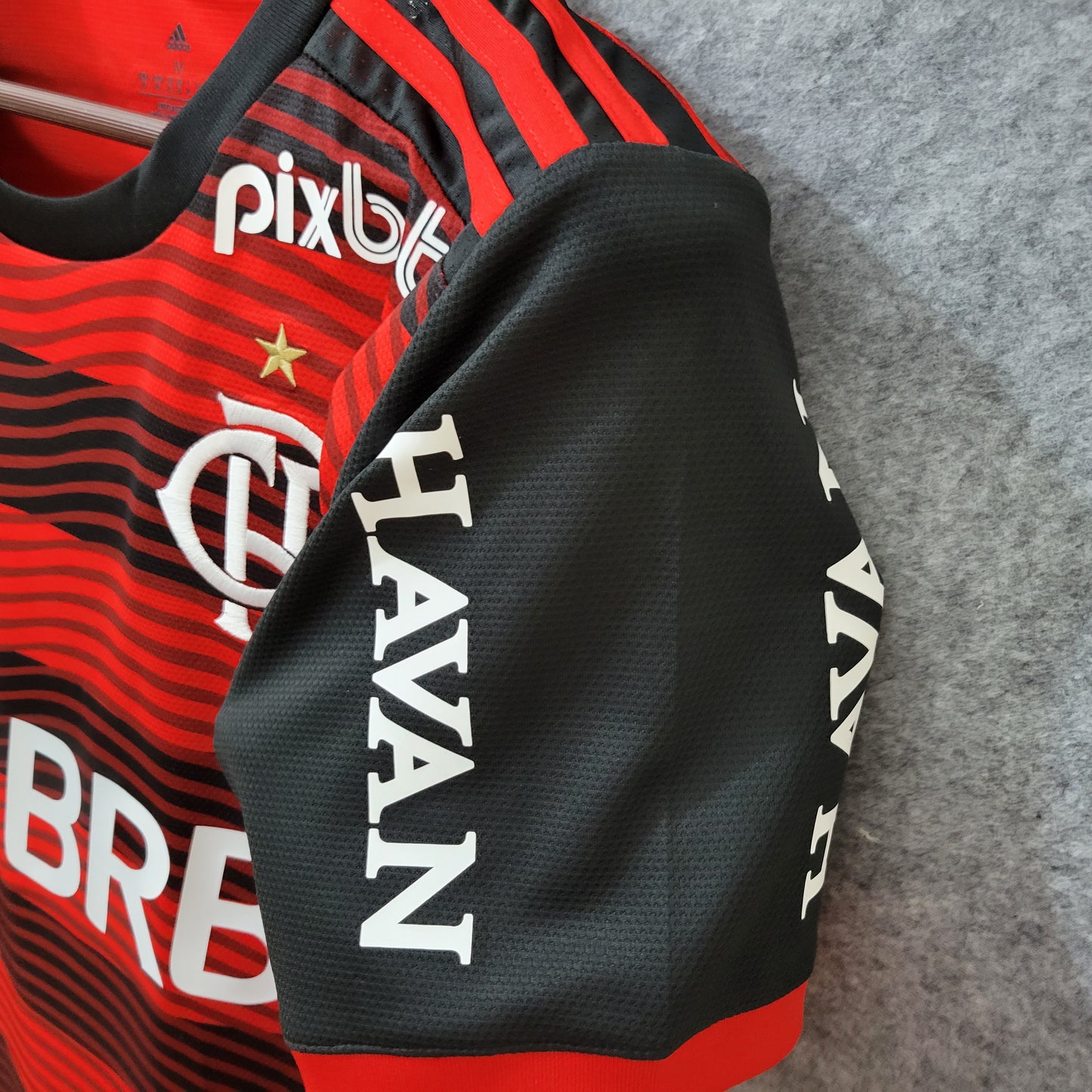 Camisa Adidas Flamengo 22/23 C/Patrocinadores e Patch Libertadores ou Brasileirão