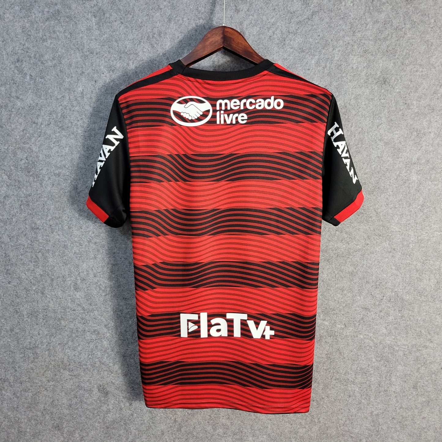 Camisa Adidas Flamengo 22/23 C/Patrocinadores e Patch Libertadores ou Brasileirão